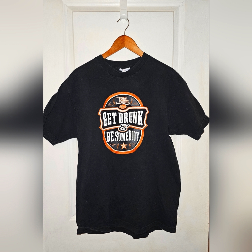 Vintage Toby Keith Get Drunk & Be Somebody T Shirt Adult L Country Band …